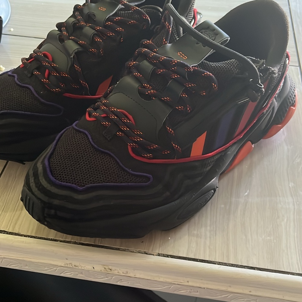 adidas Black and Red Athletic Shoes